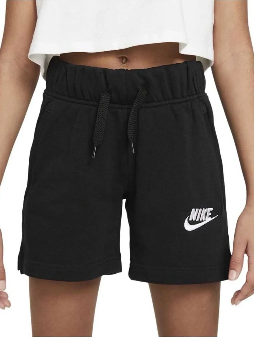 Girl Black Nike Shorts